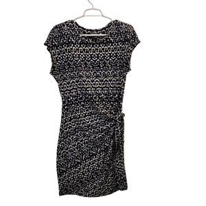 Nicole Miller Original Multicolor All Over Print Cap Sleeve T-Shirt Dress Medium